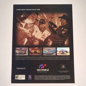 Gran Turismo 4 Playstation 2 The Drive of Your Life Print Ad 2004 PCGamer 8.5x11